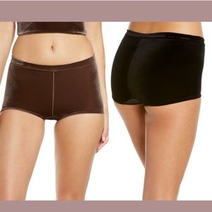 NWT Commando [ S/M Small/Medium ] Velvet High Waist Briefs in Greige‎ Brown